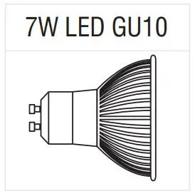 saxby lighting Palin Spike - Fitting replacing bulbs (Max. 7W LED GU10)