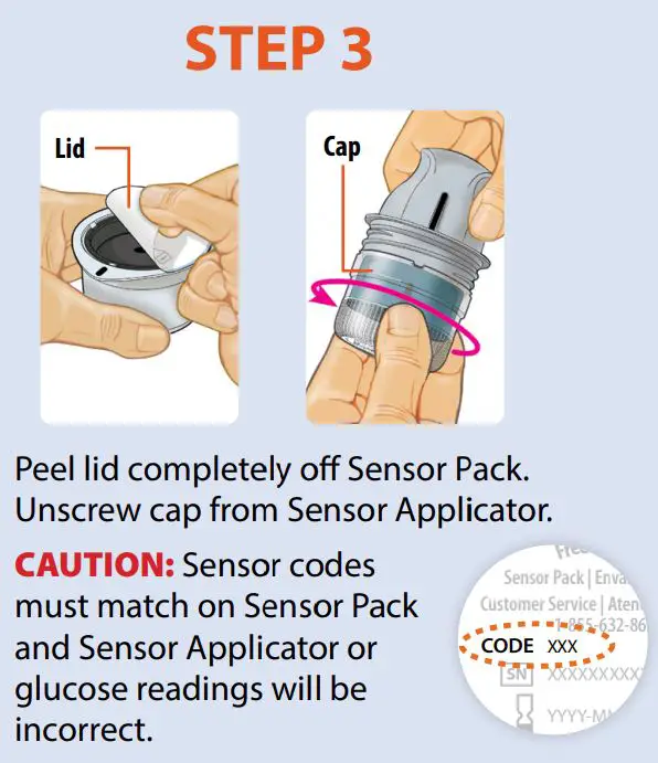 FreeStyle Libre 2 Flash Glucose Monitoring System User Guide - Assemble and Apply Sensor to the back of your upper arm