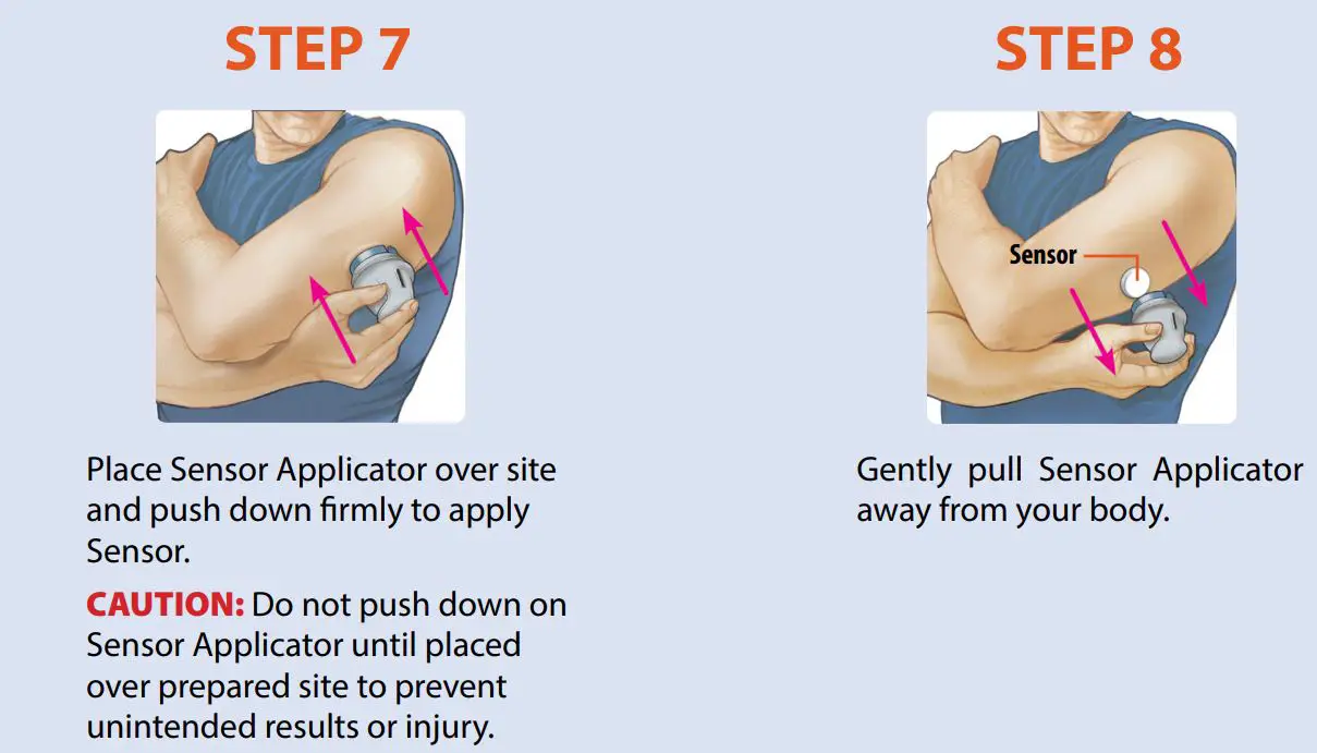 FreeStyle Libre 2 Flash Glucose Monitoring System User Guide - Assemble and Apply Sensor to the back of your upper arm