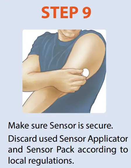 FreeStyle Libre 2 Flash Glucose Monitoring System User Guide - Assemble and Apply Sensor to the back of your upper arm