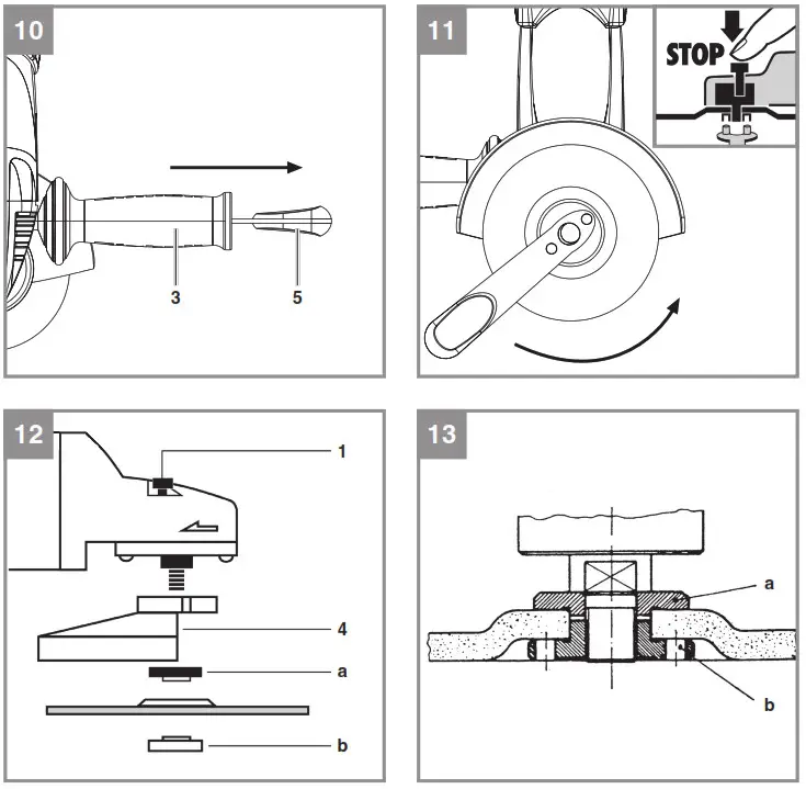 Einhell AXXIO Cordless Angle Grinder- 12