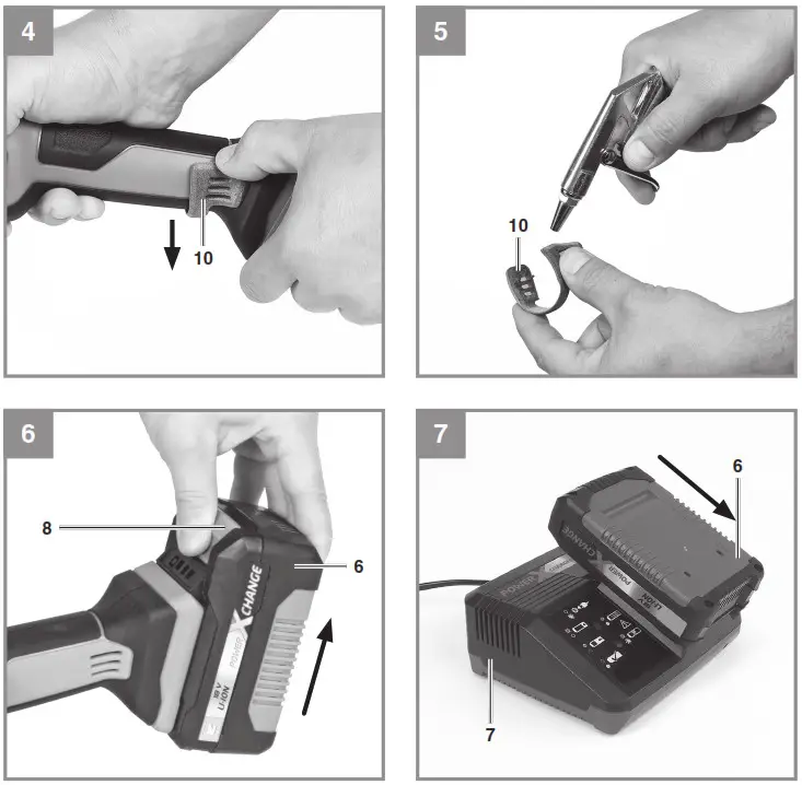 Einhell AXXIO Cordless Angle Grinder- 4