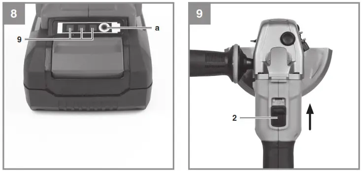 Einhell AXXIO Cordless Angle Grinder- 8