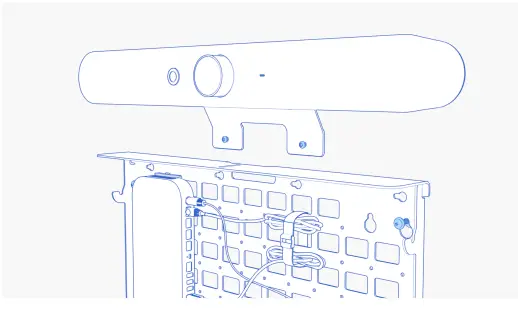 Heckler H891 AV Credenza Mini for Video Conferencing Meeting Rooms-fig11