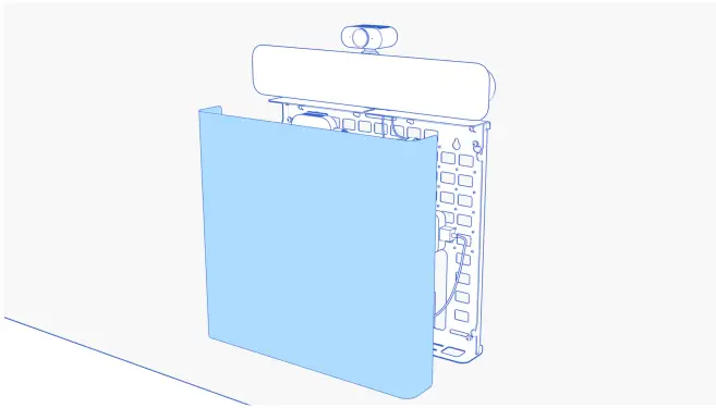 Heckler H891 AV Credenza Mini for Video Conferencing Meeting Rooms-fig16
