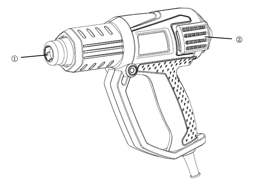 BORMANN PRO BHG3100 Digital Heat Gun FIG (3)