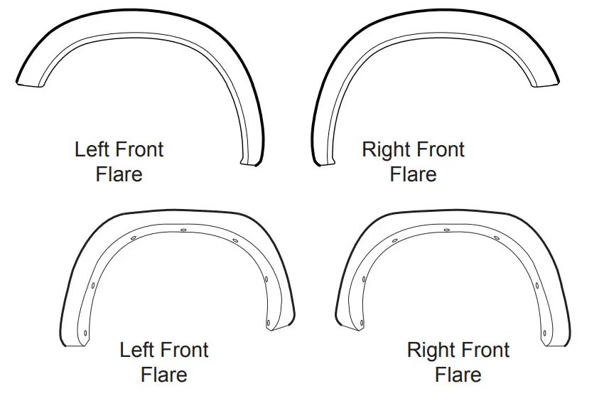 BUSHWACKER Forge Fender Flares Set of 4 - Figure 2