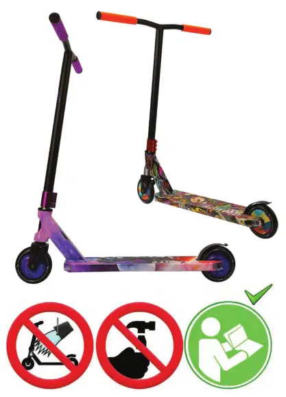 HURTLE HURTUN27 Lightweight Street Stunt Scooter- fastenings