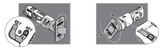 Adjust latch and bolt