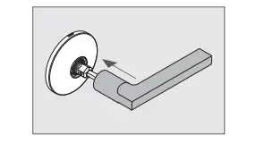 Install the interior knob a