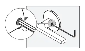 Install the interior knob b