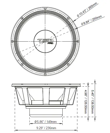 DS18-PRO-XLNEO10MB-10-Inch-Mid-Bass-Loudspeaker-with-Neodymium-Magnet-and-4-Inch-VC-fig-1