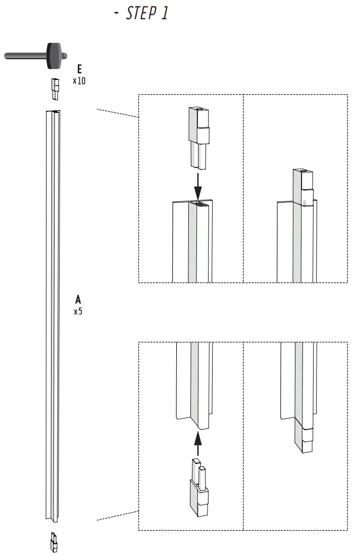 Kit atelier 4 Panels Glass Window - fig 2