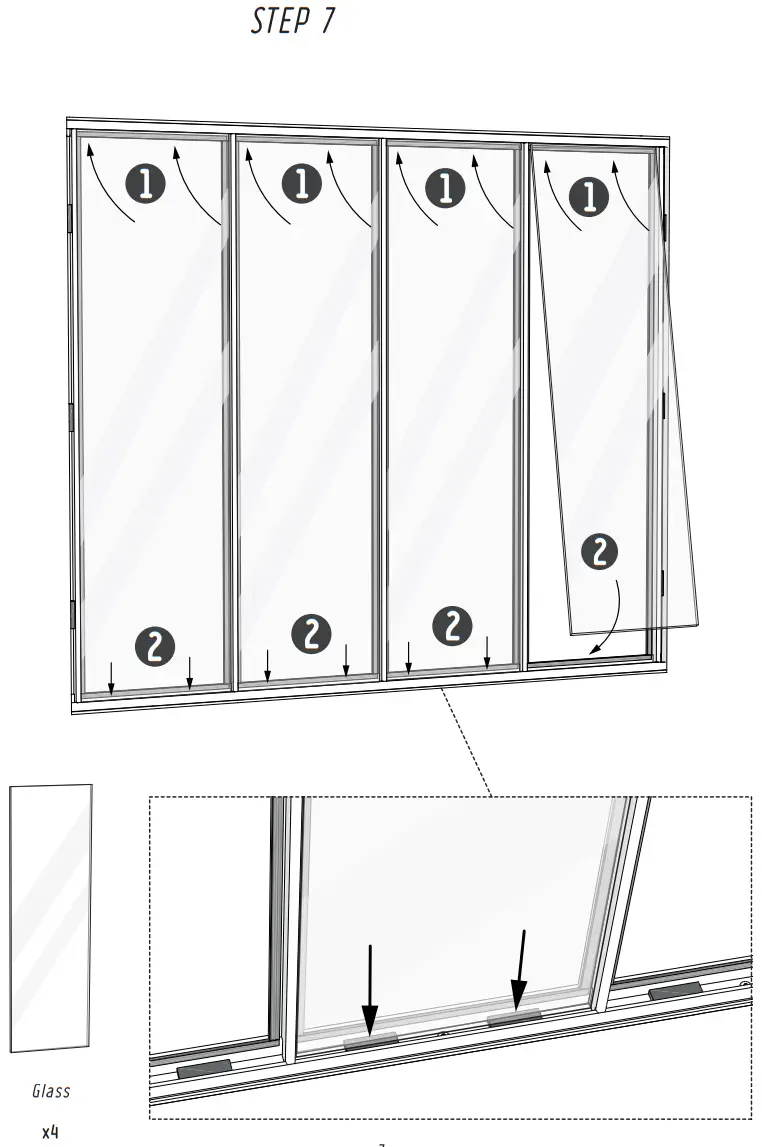 Kit atelier 4 Panels Glass Window - fig 9