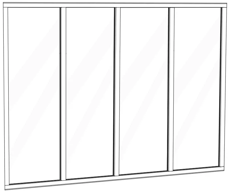 Kit atelier 4 Panels Glass Window