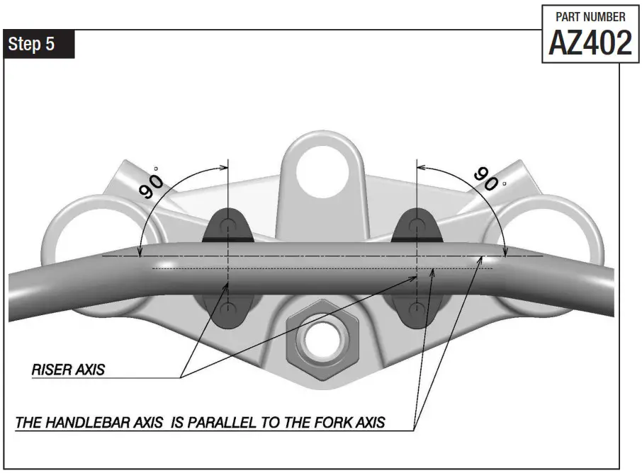 rizoma AZ402 Handlebar Risers - Riser kit 8