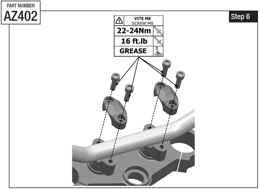 rizoma AZ402 Handlebar Risers - Riser kit 9