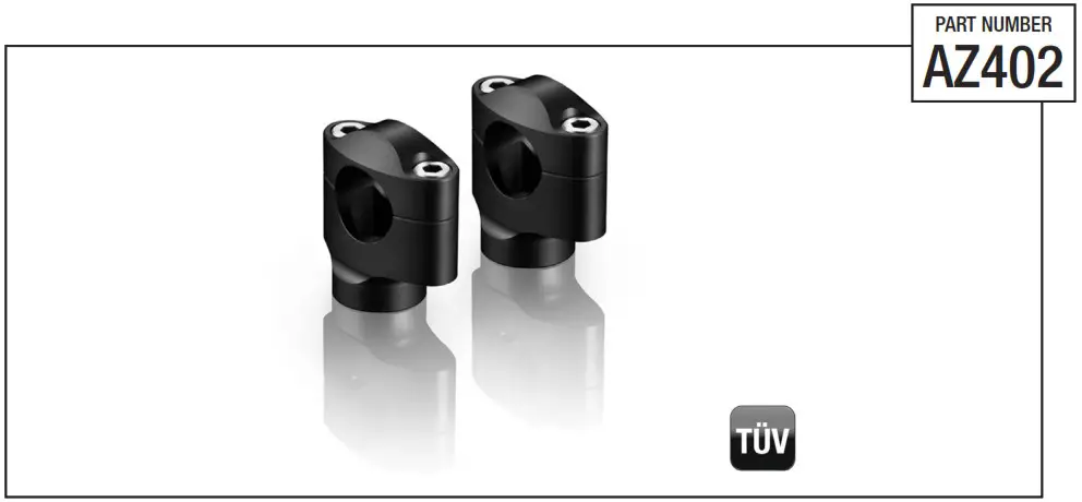 rizoma AZ402 Handlebar Risers - cover