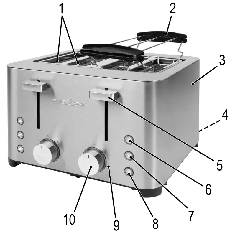 PROFI COOK PC-TA 1252 Toaster - Fig.