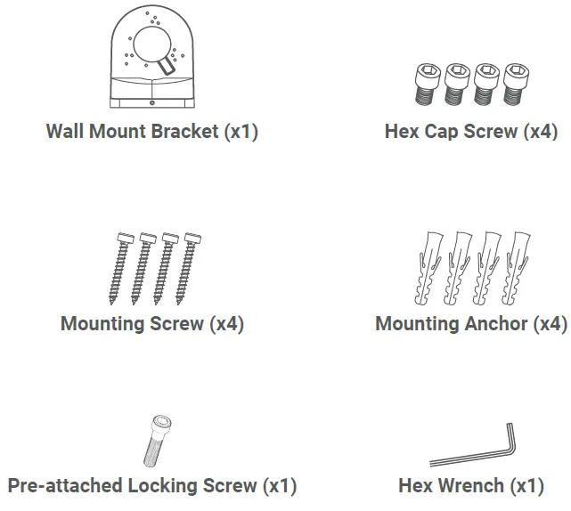 LOREX-AUL-1W2-and-AUL-1B-Series-Wall-Mount-Bracket-fig-1