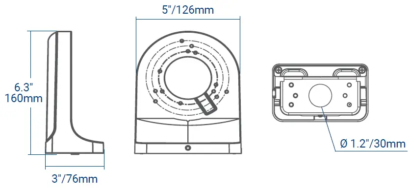 LOREX-AUL-1W2-and-AUL-1B-Series-Wall-Mount-Bracket-fig-2