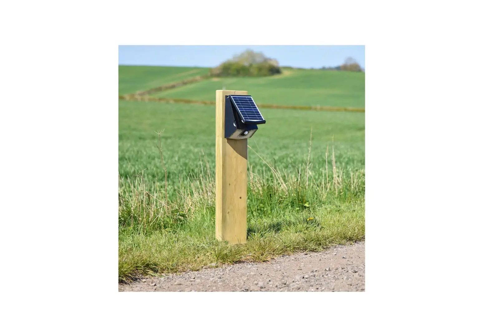 Lumena Securbol Adjustable 800mm Radiata Pine Solar Path Light With Pir Sensor User Manual