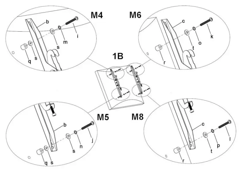 Kimex 012-1244 Tilting Wall Mount Support - fig 2