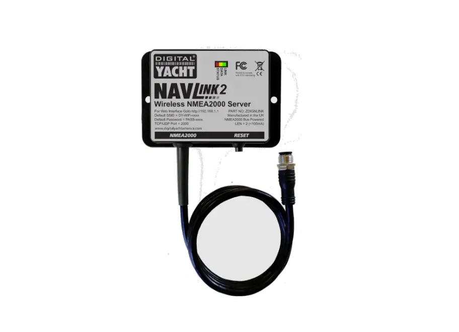 Digital Yacht Navlink2 Wireless Nmea2000 Server Instruction Manual Digital Yacht Navlink2 Wireless Nmea2000 Server Instruction Manual