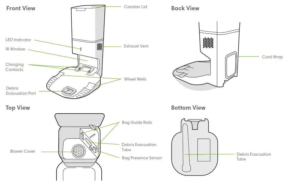Roomba i Series Robot Vacuum Clean Base - About Your Clean Base™ Automatic Dirt Disposal
