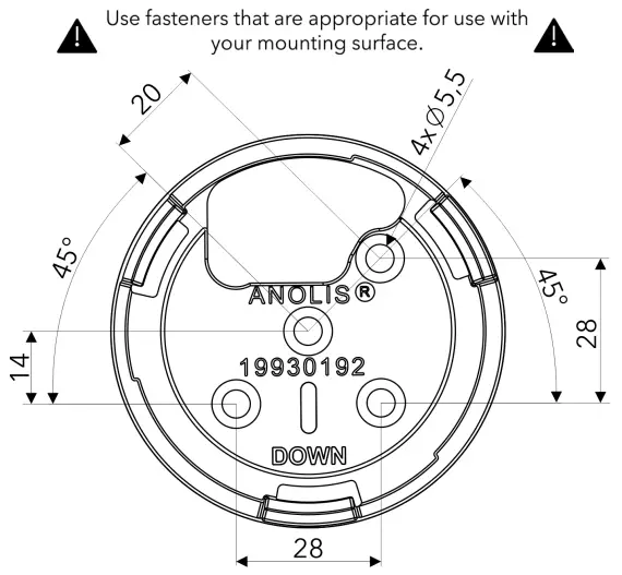 Anolis ARCDOT LED Lighting - INSTALL HOUSING