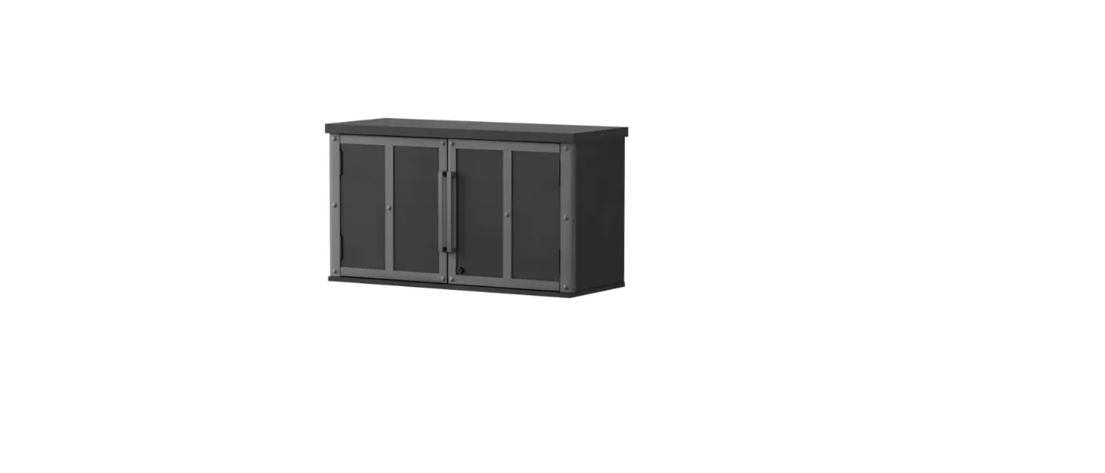 Scott Living Sl63wbkk-2 Keoki Composite Wood Garage Storage System In Black Instructions