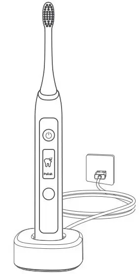PHILIPS 1741F Smart HD Display Sonic ToothBrush User Manual - Battery Charging