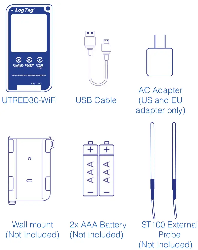 LogTag UTRED30 WiFi 30 Day WiFi Logger with Display - fig 1
