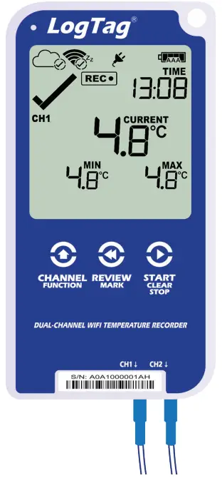 LogTag UTRED30 WiFi 30 Day WiFi Logger with Display