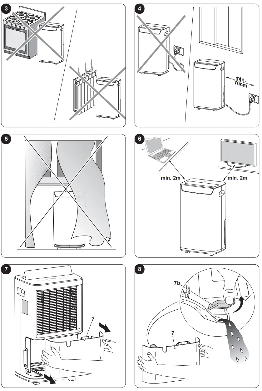 OLIMPIA SPLENDID AQUARIA S1 14 P Home Dehumidifier - parts 1