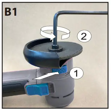 ALDI 707085 20 V Li Ion Mini Grinder - Assembly 2