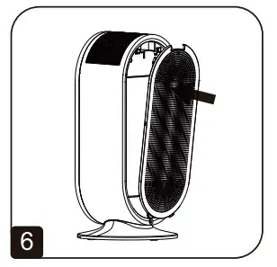 Elechomes P300 Air Purifier - rear