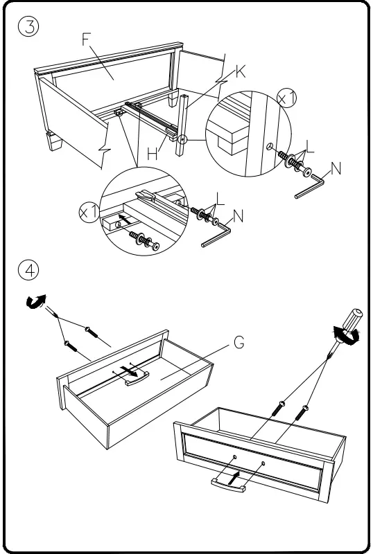 ASHLEY B488-53 Furniture Twin Panel Bed 4