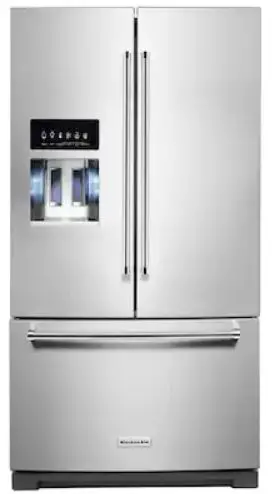 Kitchenaid-W11502338B-36 Inch-PrintShield-Stainless-Steel-French-Door-Refrigerator