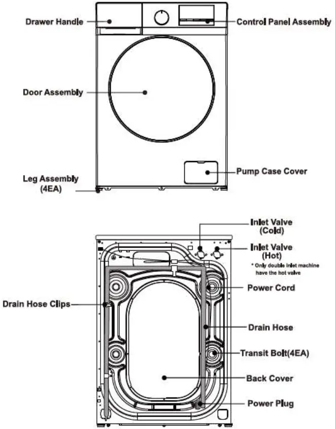 TCL P210FLG Front Load Washing Machine 01