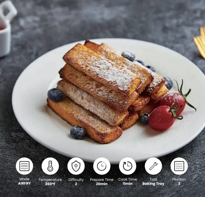 Air-Fried French Toast Sticks