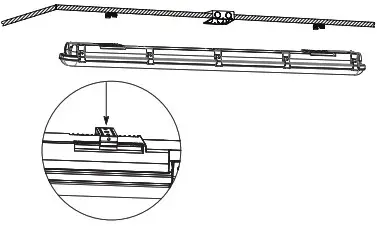 PORTOR LIGHTING PT-VT2 Series 4 LED Vaportight Luminaire - INSTALLATION 2
