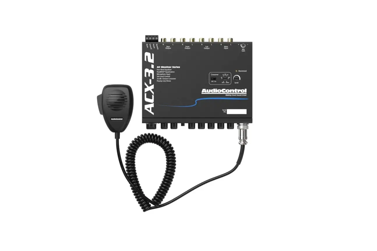 Audiocontrol Acx-3.2 All-weather Equalizer And Crossover With Paging Mic User Manual Audiocontrol Acx-3.2 All-weather Equalizer And Crossover With Paging Mic User Manual