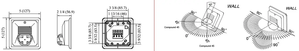 POTTER SL24W 75110 Select A Strobe - Dimensions