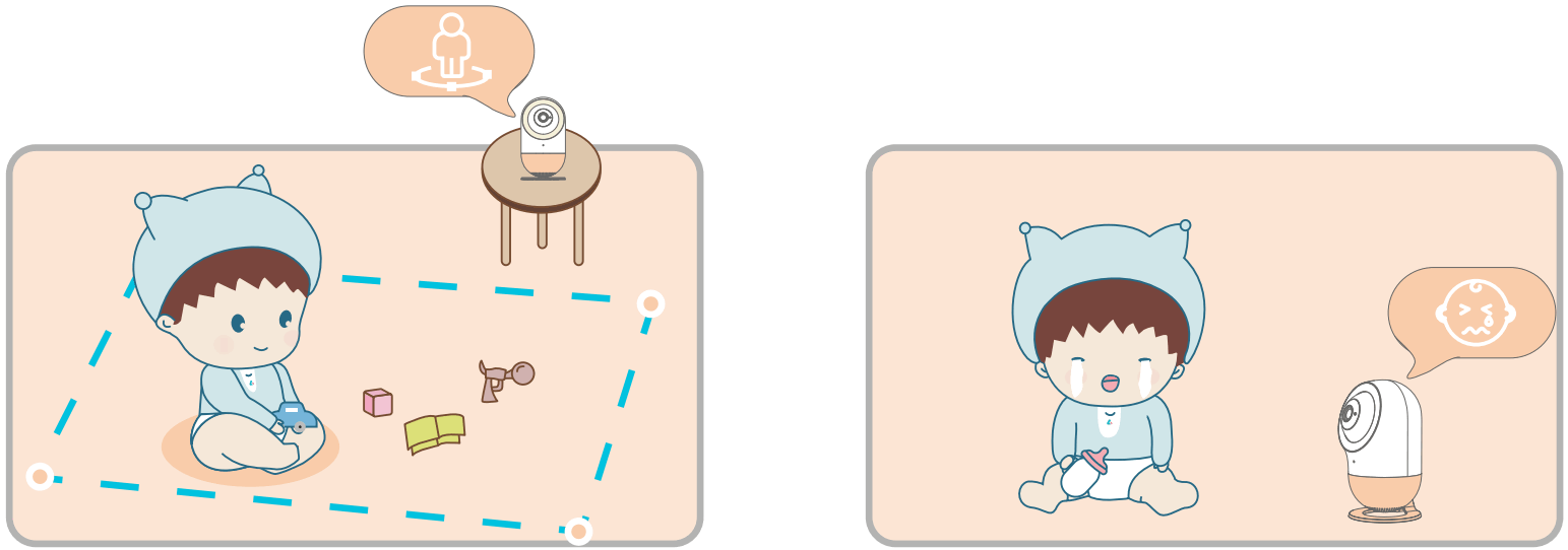 ebemate U1 Plus Smart Baby Monitor - safe zone