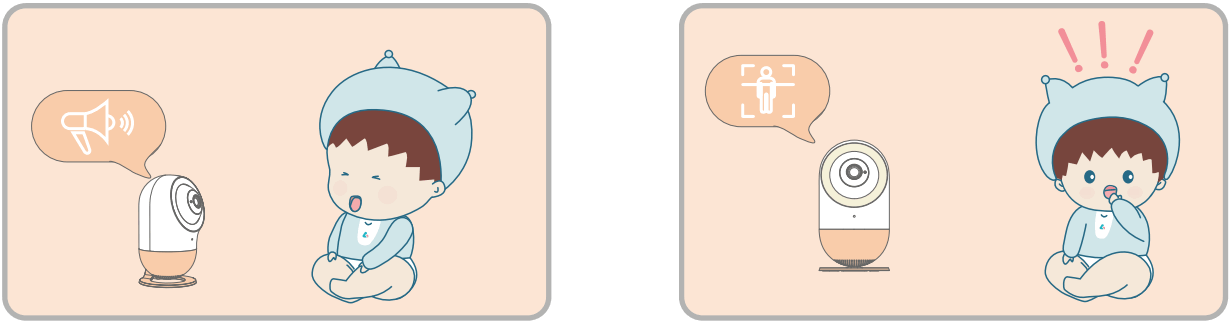 ebemate U1 Plus Smart Baby Monitor - sound detection
