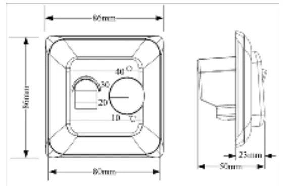 HVAC Electrical Heating Thermostat M5.XX -- Specification