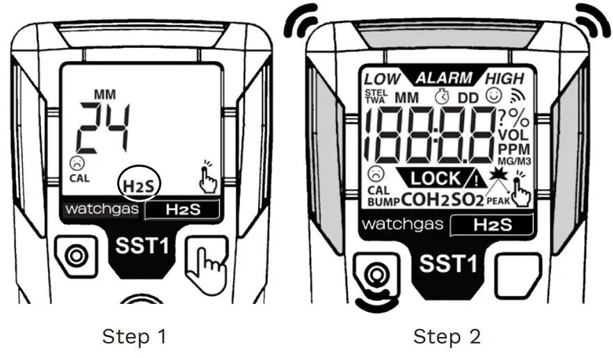 WatchGas SST1 Single Gas Device - SELF TEST