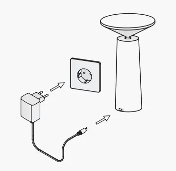 Sparks LX500 3W Cocktail LED Table Lamp in Black 3