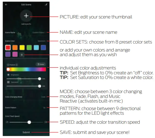 MONSTER LIGHT BAR with Removable Multi-position Base -APP CONTROL